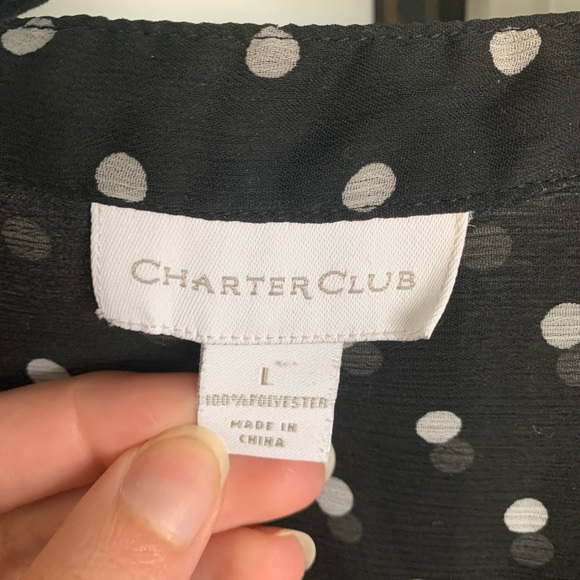 Black and white polka dot shirt - Picture 2 of 4